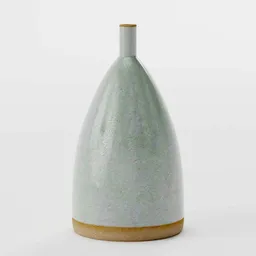 Decorative rustic ceramic vase