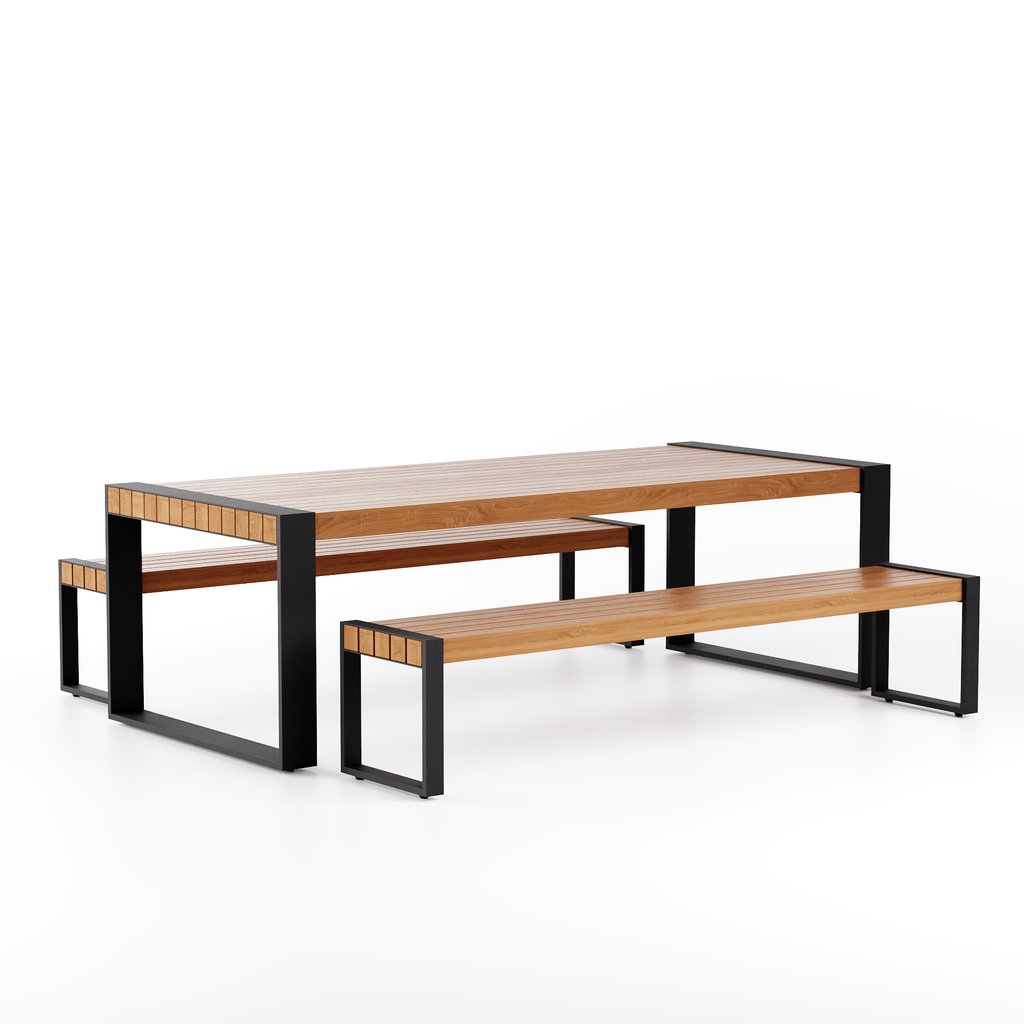 Rose Dining Set FREE Outdoor Furniture models BlenderKit