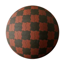 Zigzag Unipaver Blocks checker Basketweave