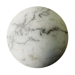 Rough Pale Botticino Marble Dark Veins