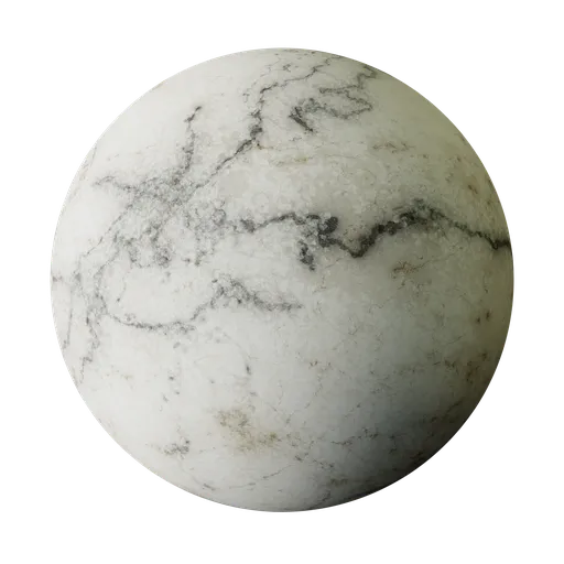 Rough Pale Botticino Marble Dark Veins