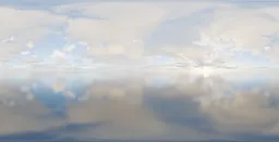 Bright cloud reflection