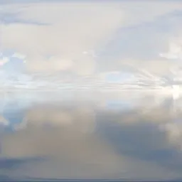 Bright cloud reflection