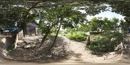 Village Garden Path – Sunny Day HDRI