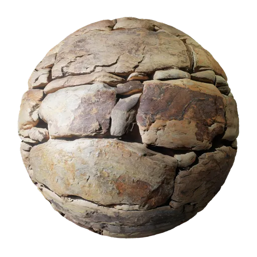 High-resolution rock wall PBR texture for 3D modeling in Blender, with realistic stone detail and textures suitable for walls and floors.