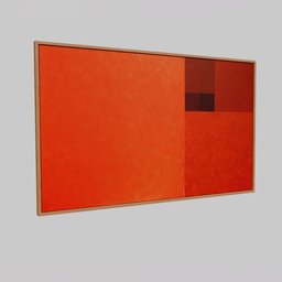 Framed  modern painting