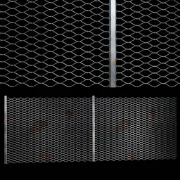 Unmodified metal Fence