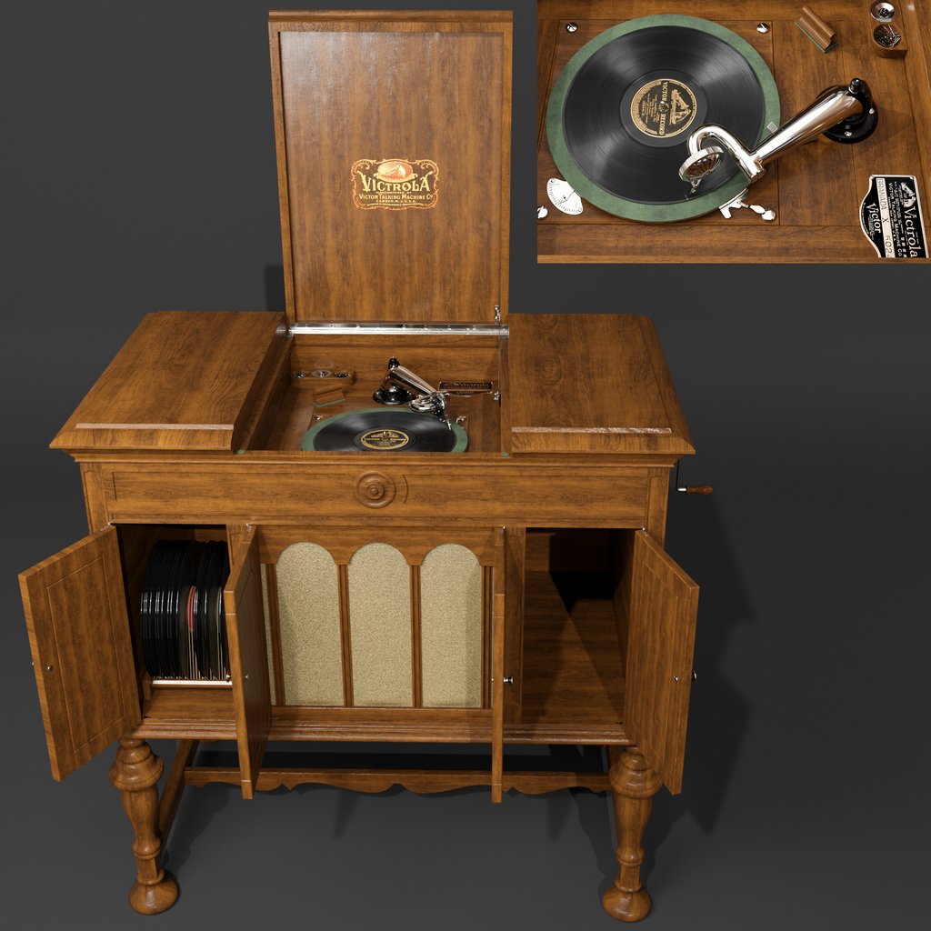 Victor talking machine Victrola Granada | FREE Audio Devices models ...