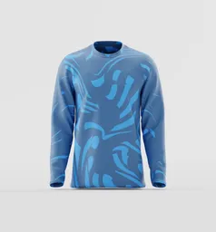 Men’s Abstract Wave Long Sleeve
