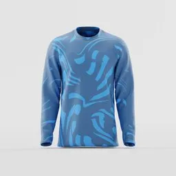 Men’s Abstract Wave Long Sleeve