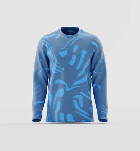 Men’s Abstract Wave Long Sleeve