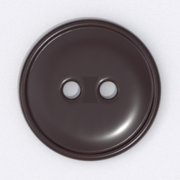 button 2 holes brown