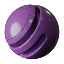 Purple Scratched Porcelain