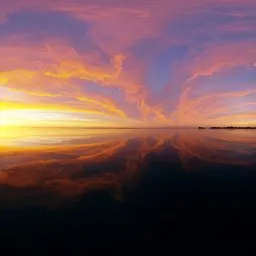 Sunset Sky Reflection HDRI
