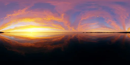 Sunset Sky Reflection HDRI