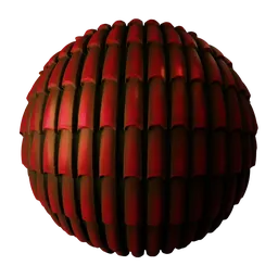 Roman Roof Tiles Dark Red