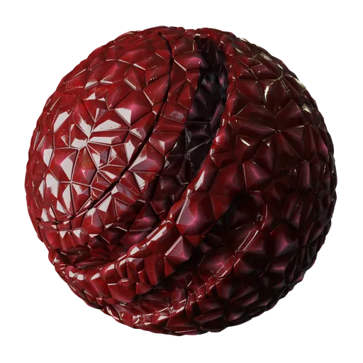 Crystal red glass