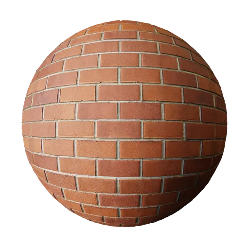 High-quality PBR brick texture for 3D rendering and Blender material library.
