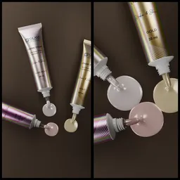 cosmetics cream spilling animation