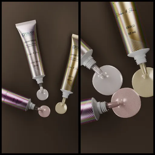 cosmetics cream spilling animation