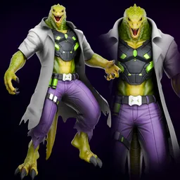 Verdax character Rigged