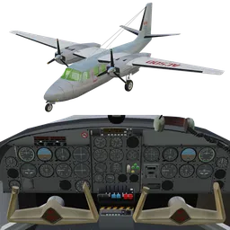 Twin-Engine Propeller Aircraft