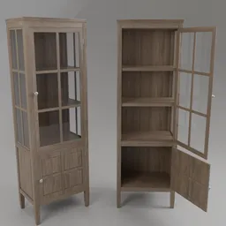 Elza Curio Cabinet - Light Wood