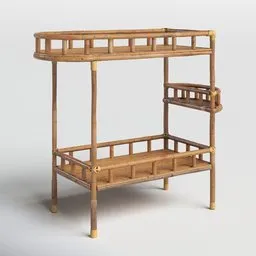 Solid Wood Bar Cart