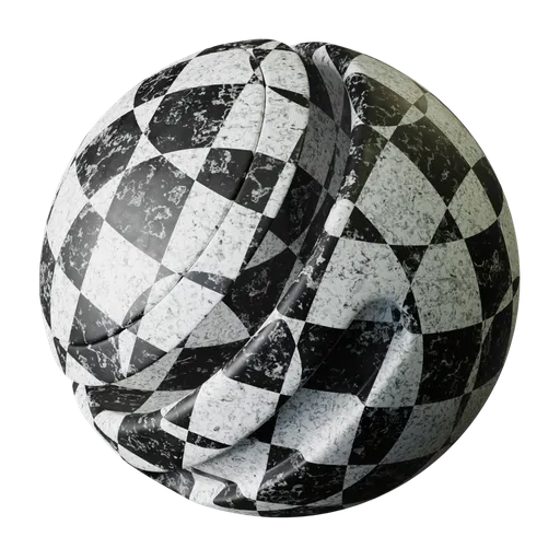 Checkher marble
