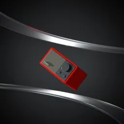 Modern Portable Speaker 3D Scene