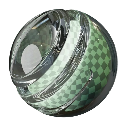 Highly adjustable fake crystal glass shader for PBR rendering in Blender 3D with shadow color control and procedural texture.