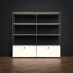 USM Haller - 2x4 - Shelf with Base