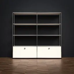 USM Haller - 2x4 - Shelf with Base