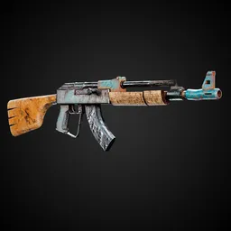 Apocalyptic Game-Ready Guns + 4K Textures | BlenderKit Series