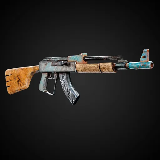Apocalyptic Game-Ready Guns + 4K Textures | BlenderKit Series