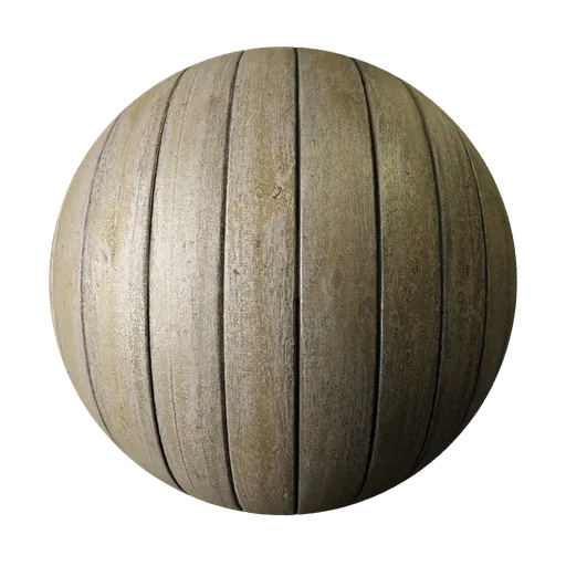 High-quality 2K PBR wood texture for Blender 3D, suitable for floors and fences with realistic displacement effect.