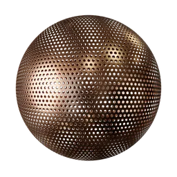 Round perforated copper