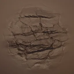 Cracked Rock Rugged Brush