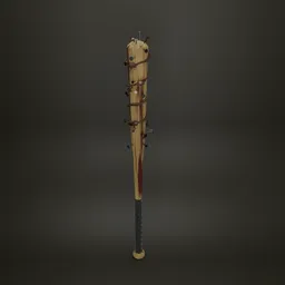 Barbed Baseball Bat Bloody
