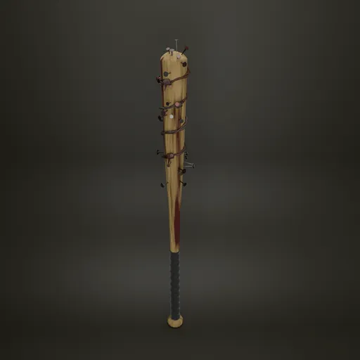 Barbed Baseball Bat Bloody