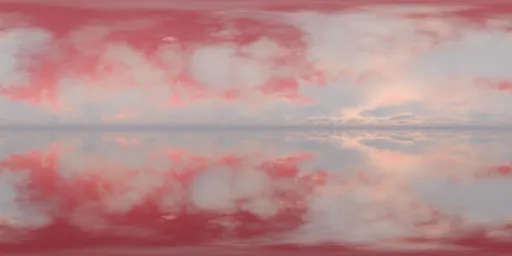 Infinte Red Cloudy Sky HDRI
