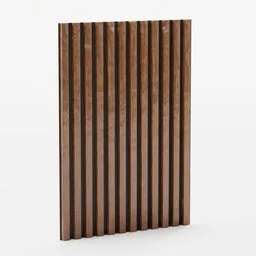 Procedural wooden wall panel