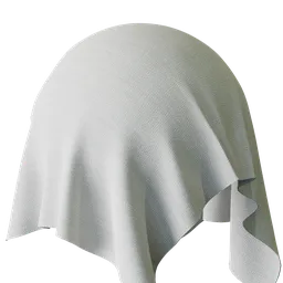High-resolution white fabric texture for 3D rendering in Blender, suitable for realistic cloth detailing in digital models.