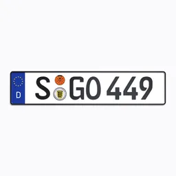 German License Plate