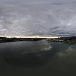 Overcast Clouds Sunset Aerial