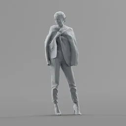 Lowpoly Female Standing