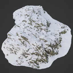 Snow Covered Rocks on Mountain 6