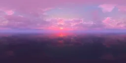 Sunset in the clouds