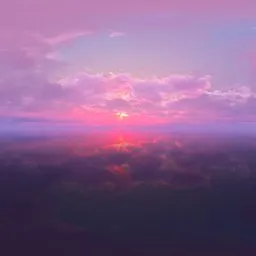 Sunset in the clouds