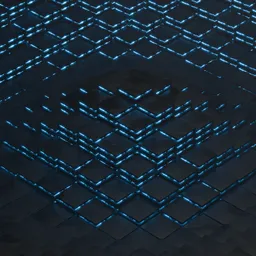 Neon Grid Matrix